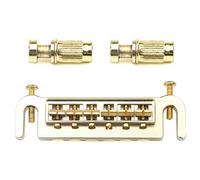 Unxuey Cordiera per ponte chitarra elettrica, dorata, Tune-O-Matic, avvolgente, regolabile, cordiera a 6 corde, per stile Les Paul