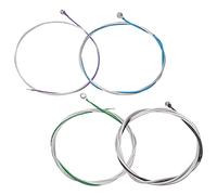 Unxuey Set completo di corde per violoncello (A-D-G-C) Universale in Acciaio con anima in alluminio e magnesio ferita 4 dimensioni, con estremità a sfera nichelata per uso violoncello