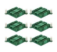 Unxuey - Set di 6 dissipatori di calore in alluminio per PC North Bridge South Bridge per radiatore con foro di fissaggio per modulo chipset IC