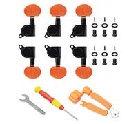 Unxuey Set di 6 picchetti per accordatura per chitarra acustica 3L3R, accordatori per testa della macchina, set di accordatura per corde per chitarra acustica