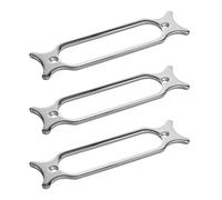 Unxuey Set di anelli di montaggio per pickup a bobina singola, in metallo, parte di ricambio per chitarra elettrica (confezione da 3, argento)