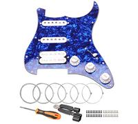 Unxuey SSH - Set di battipenna precablato caricato a 11 fori, per chitarra elettrica Fender Stratocaster