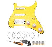 Unxuey SSH - Set di battipenna precablato caricato a 11 fori, per chitarra elettrica Fender Stratocaster