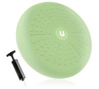 unycos - Cuscino Propriocettivo Gonfiabile【Ø33 cm | Supporta 500 kg】Disco Ortopedico per Riabilitazione con Pompa ed Esercizi E-Book, Balance Board per Postura, Equilibrio, Fitness (Verde, PureZen)