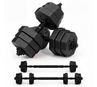 unycos - Manubri Regolabili 3 in 1, 15 kg (Black Transformer)
