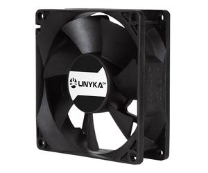 UNYKAch 80.80.25 sistema di raffreddamento per computer Case per computer Ventilatore 8 cm Nero
