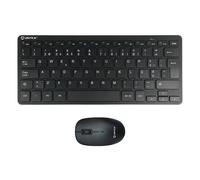 Unykach MK288 Pro Pack di Mini Tastiera Wireless 79 Tasti + Mouse 1200 dpi Wireless 3 Pulsanti Uso Ambidestro - Lingua Portoghese - Colore Nero