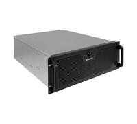 UNYKAch Scatola Rack 19″ 4U UK4340 Profondità 600 mm ATX - Chassis Server Professionale, 3 Ventole Centrali da 120 mm Controllo PWM, 6 alloggiamenti (2 x 3,5" + 4 SSD x 2,5") USB 3.0 e 1 USB C 3.2