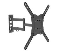 Unykach Supporto TV/Monitor da parete articolato per schermi piatti e curve da 17-55 pollici (fino a 30 kg), inclinabile e girevole, VESA max 400 x 400 mm