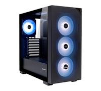UNYKAch Telaio ATX REVELAT Mesh Black - Torre Gaming con 4 ventole ARGB, USB 3.0 e USB C Gen2, lato in vetro temperato, supporta schede grafiche fino a 425 mm e raffreddamento a liquido 360 mm