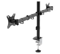 UNYKach UK1422 Supporto per monitor doppio 10-32" VESA 100x100 Max 20Kg