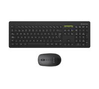 UNYKAch UK505445 tastiera Mouse incluso Ufficio RF Wireless QWERTY Spagnolo Nero