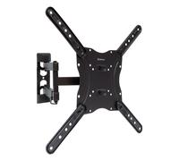 Unykach Supporto TV/Monitor da parete articolato per schermi piatti e curve da 17-55 pollici (fino a 30 kg), inclinabile e girevole, VESA max 400 x 400 mm