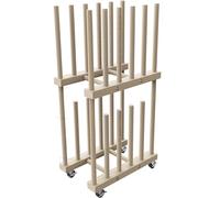 UNZERO Scaffale per riporre oggetti artistici, supporto per tela e carta, con manico e ruote girevoli, per studi d'arte e gallerie