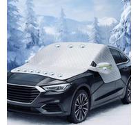 Unzipp Copertura parabrezza auto copertura parabrezza invernale con 12 magneti di fissaggio pieghevole per parabrezza contro neve, ghiaccio, gelo, polvere, protezione UV