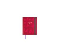 UO Agenda annuale L'arte di vivere Mini Settimana Vista: inizia a gennaio 2024 e termina a dicembre 2024, copertina rigida, apertura super comoda a 180 gradi, rosso, piccolo