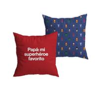 UO Federa per cuscino Papà: il mio superhéRoe preferito. Federa decorativa 45 x 45 cm. Morbidezza e comfort. Materiale: 100% cotone. Regalo originale per la festa del papà.