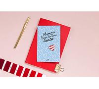 UO Mamma grazie per darmi tanto Cartoline di Auguri, Blu, No