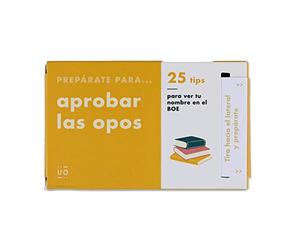 UO Vales - Dispenser di sfide e piani 25 giorni - Regalo per l'opposizione - Regalo per gli oppositori - Preparati ad approvare le opposizioni - 25 tips per vedere il tuo nome nel BOE.