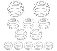 UOCAI 12 Pezzi Miscelatore Sfera in Acciaio Inox, Tre Dimensioni Shaker Sfere, Shaker Acciaio per Proteine, Agitare la Sfera per Bevande Miste Alle Proteine