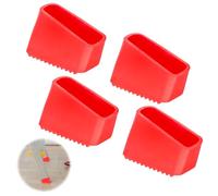 UOCAI 4 pezzi Piedini in gomma per scale, 50 x 20 mm piedini di ricambio per scala, tappi per scaletta antiscivolo, piedini di ricambio, copertura universale per i lavoratori domestici