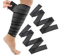 UOCAI Confezione da 2 fasce per ginocchia, ginocchiere, per sport di forza, per braccia, gomito, polpaccio, mano, caviglie, polsi, ginocchia (180 cm, 70 pollici)