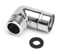 UOCAI Doccetta Adattatore 90 Gradi con Guarnizione, 1/2 Pollice Adattatore per Soffione Doccia a Pioggia, Gomito in Rame per Tubi Doccia, Filtri, Soffioni Doccia