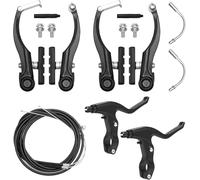 UOCAI Set di freni per bicicletta, set di freni per bicicletta, in alluminio, a V, freni anteriori, posteriori, per Shimano, mountain bike, freno a V, set di ricambio per la maggior parte delle
