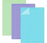 UOCAI Tappetino da taglio per Cricut Joy Xtra, 3 pezzi antiscivolo opaco, tappetino da taglio autoadesivo per Cricut Maker per fai da te (standard Grip, LightGrip, StrongGrip)