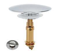 UOCAI Tappo per lavandino Pop Up, in ottone Bounce Core Push-Type Drain Plug, tappo pop up per lavandino, tappo per vasca da bagno da 36 - 39 mm, tappo di ricambio per bagno e cucina 66 mm