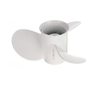 UOCZZONMI Elica fuoribordo a 3 Pale Bianca for imbarcazioni Marine, 9 7/8 x 13 in Lega di Alluminio, Compatibile con Yamaha 20-30HP 664-45949-02-EL, Rotazione a Destra