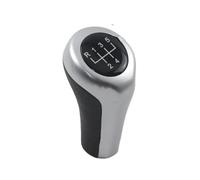 UOEMCRTB Copri Pomello Cambio Pomello Del Cambio In Pelle A 5/6 Marce Per B&MW Serie 1 3 5 E 6 E30 E32 E34 E36 E38 E39 E46 E53 E60 E63 E83 E84 E90 E91(Argento,5 speed)