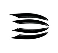 UOEMCRTB per Mercedes per Benz Classe C W205 C180 C200 C260 2019 2020 2021 Paraurti Anteriore Splitter Spoiler Laterale Presa d'Aria Wind Knife Kit Carrozzeria(Glossy Black)