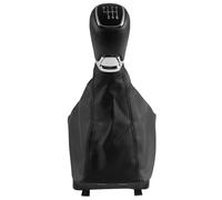 UOEMCRTB Pomello Del Cambio In Similpelle A 5 E 6 Marce Per Skoda Per Octavia A7 Mk3 2014 2015 2016 2017 Con Cuffia In Pelle Sintetica E Leva Cambio Manuale(ABS,6 speed)