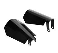 UOEMCRTB Protezione Manubrio Paramani per Moto Protezione Manubrio Deflettore Antivento per Harley per Sportster per Dyna Touring Street per Electra Glide per Road King(Gloss Black Large)