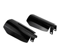 UOEMCRTB Protezione Manubrio Paramani per Moto Protezione Manubrio Deflettore Antivento per Harley per Sportster per Dyna Touring Street per Electra Glide per Road King(Gloss Black Small)