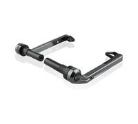 UOEMCRTB Protezione Manubrio per 1200 Scrambler XC XE per 765 Street Triple R S RS per 675 Street Triple R RX Paramani per Moto Shield Equipaggiamento Protettivo Antivento(Gray-Pair)