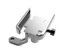 UOEMCRTB Supporto Per Cellulare Da Specchietto Retrovisore Moto Per Suzuki Per Burgman AN 650 400 125 200 250 AN125 AN200 AN400 AN650(Argento,Mirror type)