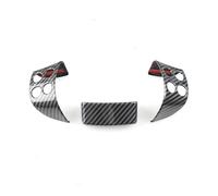 UOEMCRTB Trim Accessori per VW per Golf 5 MK5 per P&assat B6 per Jetta MK5 per Tiguan ABS Carbon Texture Interni Pannello Volante Copertura Trim 3 PZ