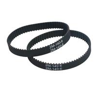 UOGVSED Ctongrun-Cinghie distribuzione stampanti 3D GT2 Timing Belt 140-2GT Closed Loop GT2 140 Length 140mm Teeth 70 Width 3/4/5/6/6.5/10mm for 3D Printer, 2pcs, Resistente all'abrasione(5mm)