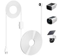 Uogw Adattatore di alimentazione da 25 m compatibile con eufy SoloCam S220/S340/C210/E30, eufy Indoor Cam S350/C210/C220, eufyCam 3/S330/S3 Pro/3C/S300, cavo di alimentazione impermeabile di tipo C