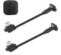 Uogw Confezione da 2 cavi di prolunga di tipo C compatibili con Blink 4 (4a generazione), da USB Mirco femmina da 12,7 cm a maschio di tipo C, cavo piatto a forma di L per Blink 4 (4a generazione),
