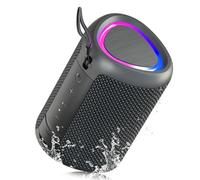 UOHHBOE Cassa Bluetooth Portatile Potente 15W Impermeabile Altoparlante Abbinamento TWS Speaker Bluetooth 5.3 15 Ore Distanza di Connessione di 30m Luce LED AUX e TF per Viaggi, All'aperto e Feste