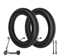 Uoimky Camera d'aria 10 pollici, 2 pezzi 10 x 2/2.125 pneumatici interni per scooter elettrico con valvola a 45° et 2 leve Pneumatici ad aria rinforzati per pneumatici di carriole