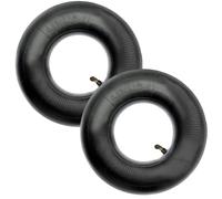 Uoimky Camera d'Aria 4,10/3,50-4, 2 pezzi Ruota di Ricambio Camera d’Aria Ruota Carriola Pneumatici Da Per Carrelli a Mano Trattore Inner Tube Valvola per carriola, asta piegato, carrelli manuali