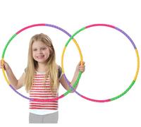Uoimky Hula Hoop Bambini, 2 Pezzi Cerchio di Fitness Rimovibile 8 sezioni Regolabili Hula Hoop Fitness per ragazzi e ragazze per Ginnastica da dimagrire