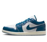 Uomini Air Jordan 1 Basso Scarpe, Bianco/Blu Grigio/Vela/Blu Industriale, 41 EU