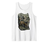 Uomini Bambini Ragazzi Cervi Caccia Foresta Fauna Selvatica Cacciatori Bambino Canotta