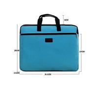 Uomini borsa di tela borsa Portable Document A4 ufficio donne borsa incontrare multistrato file di informazioni valigetta,blu
