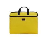 Uomini borsa di tela borsa Portable Document A4 ufficio donne borsa incontrare multistrato file di informazioni valigetta,giallo